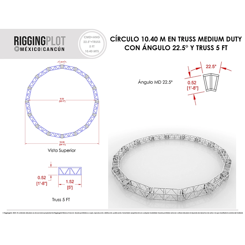TRUSS CIRCULAR MEDIUM DUTY 10.40MTS EN MÉRIDA