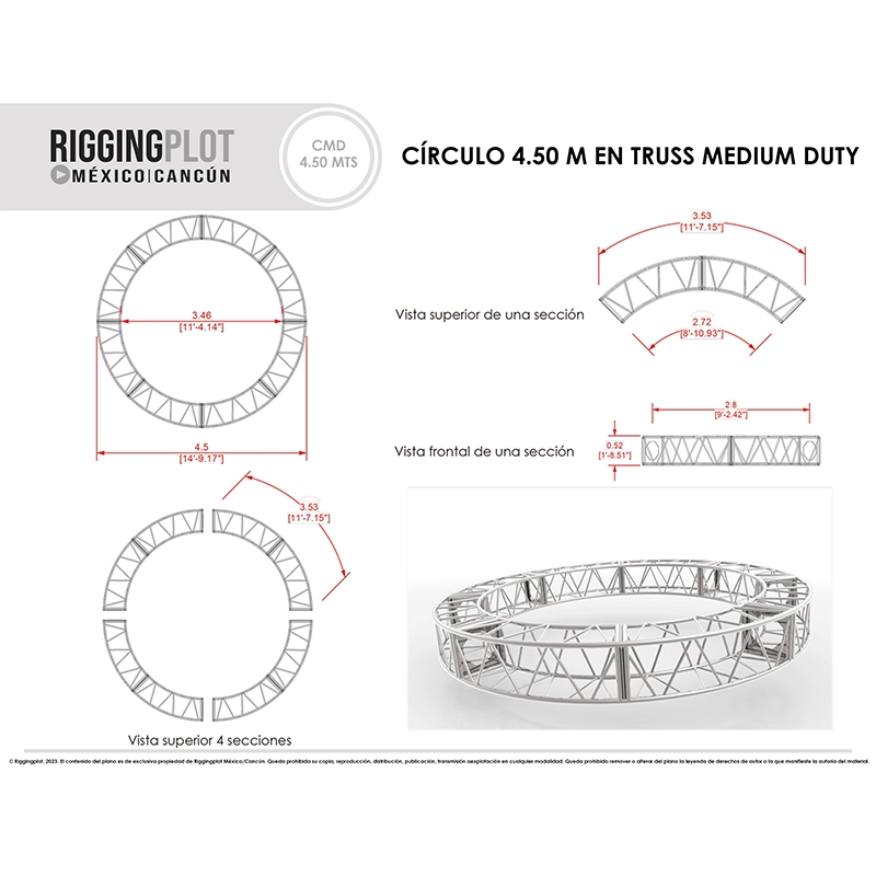 CÍRCULO MEDIUM DUTY 4.50MTS EN MÉRIDA