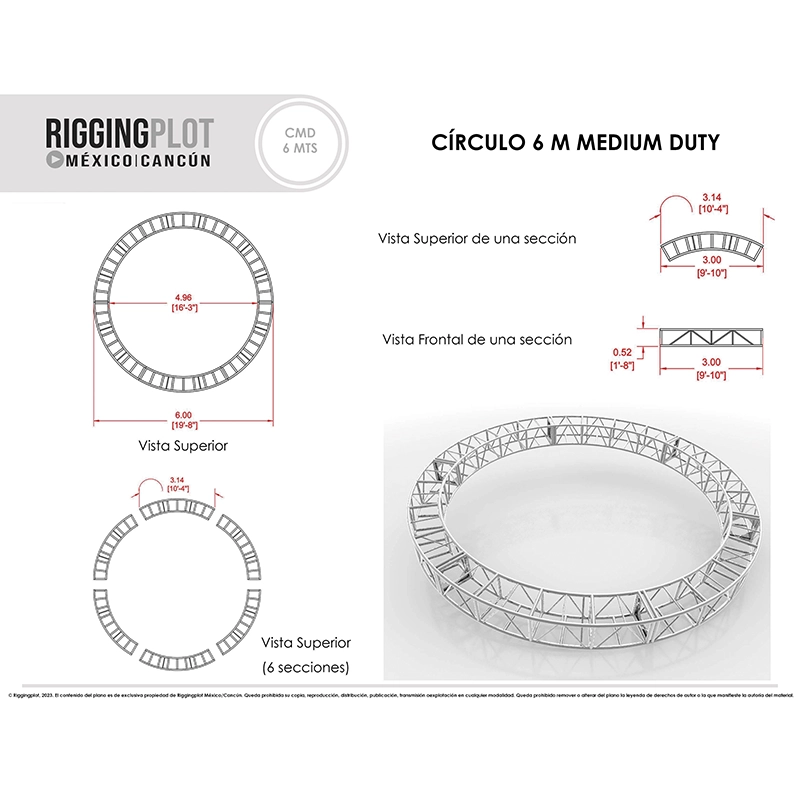 CÍRCULO MEDIUM DUTY 6MTS EN MÉRIDA
