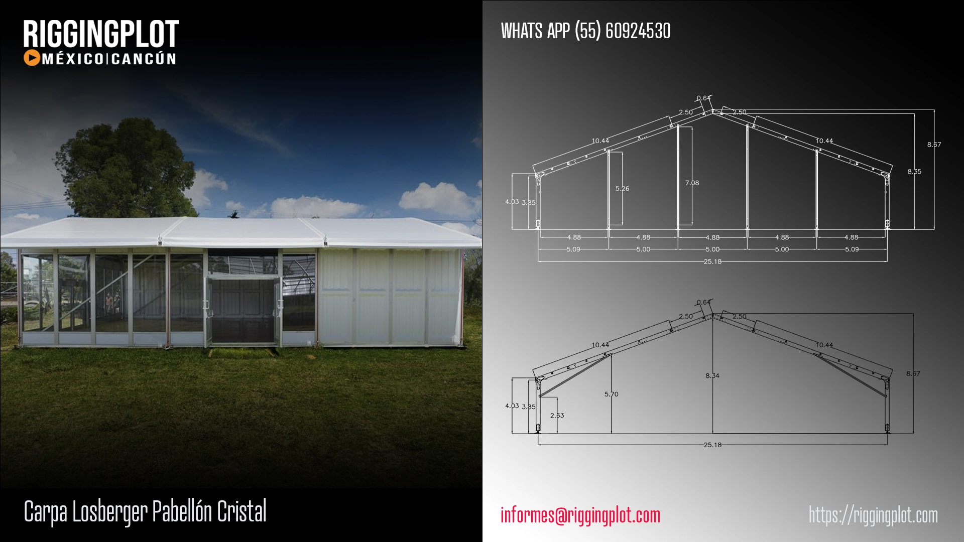 ficha técnica ground support whd 15x16mts riggingplot méxico