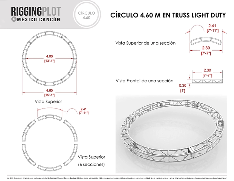 TRUSS CIRCULAR MK 3MTS DIAMETRO MÉRIDA