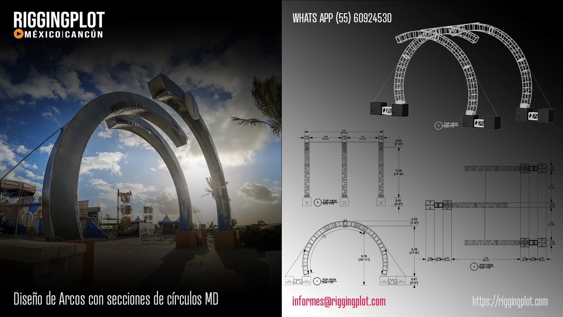 FICHA TÉCNICA DISEÑOS DE ARCOS EN SECCIONES MD EN MÉRIDA