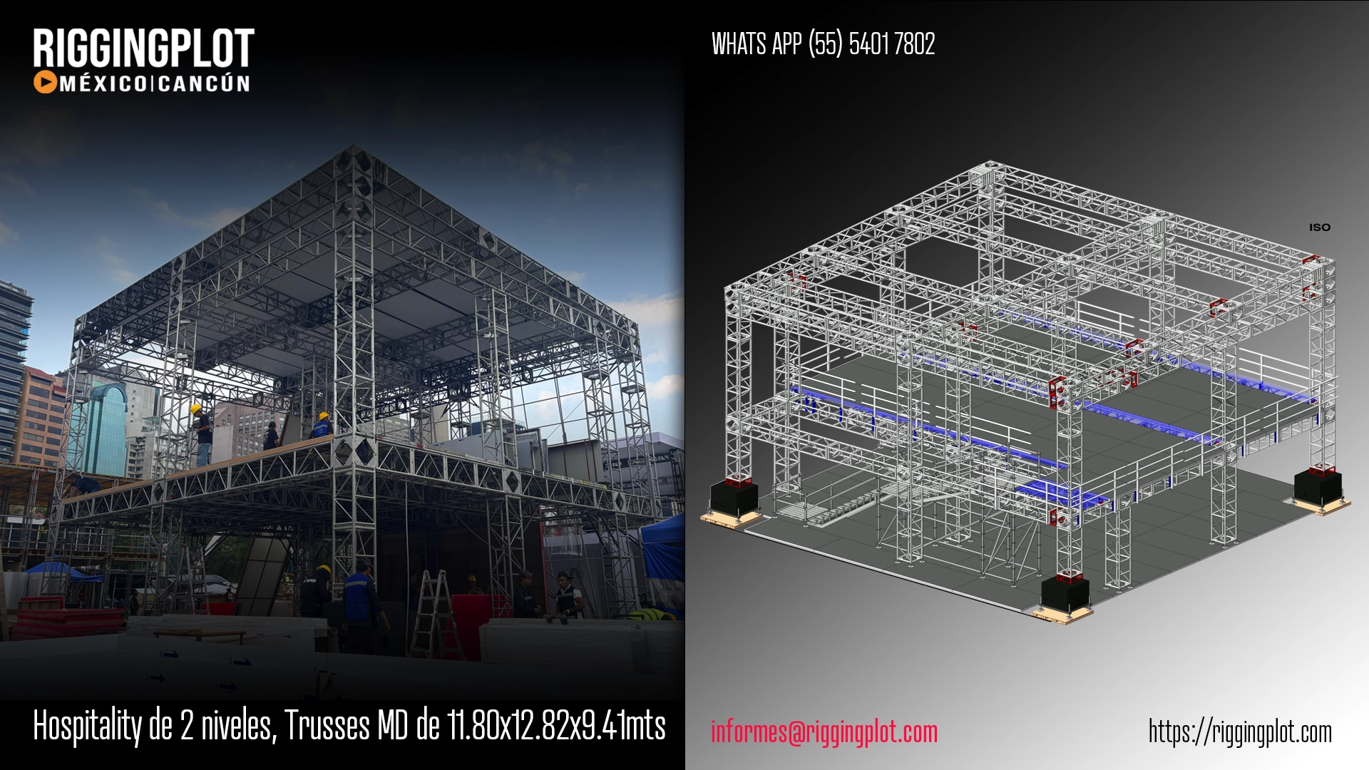 FICHA TÉCNICA HOSPITALITY MD DE 2 NIVELES 11.80X12.82MTS MÉRIDA