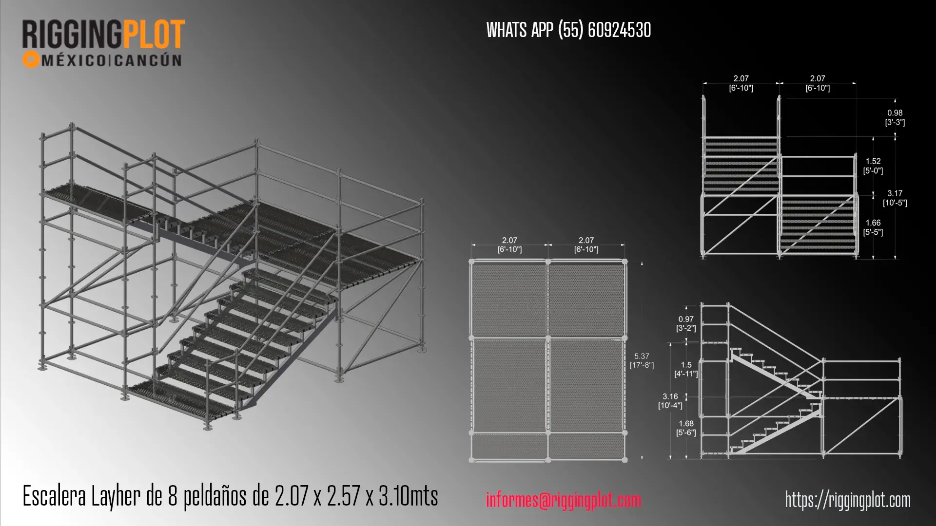 ficha técnica ground support whd 15x16mts riggingplot merida