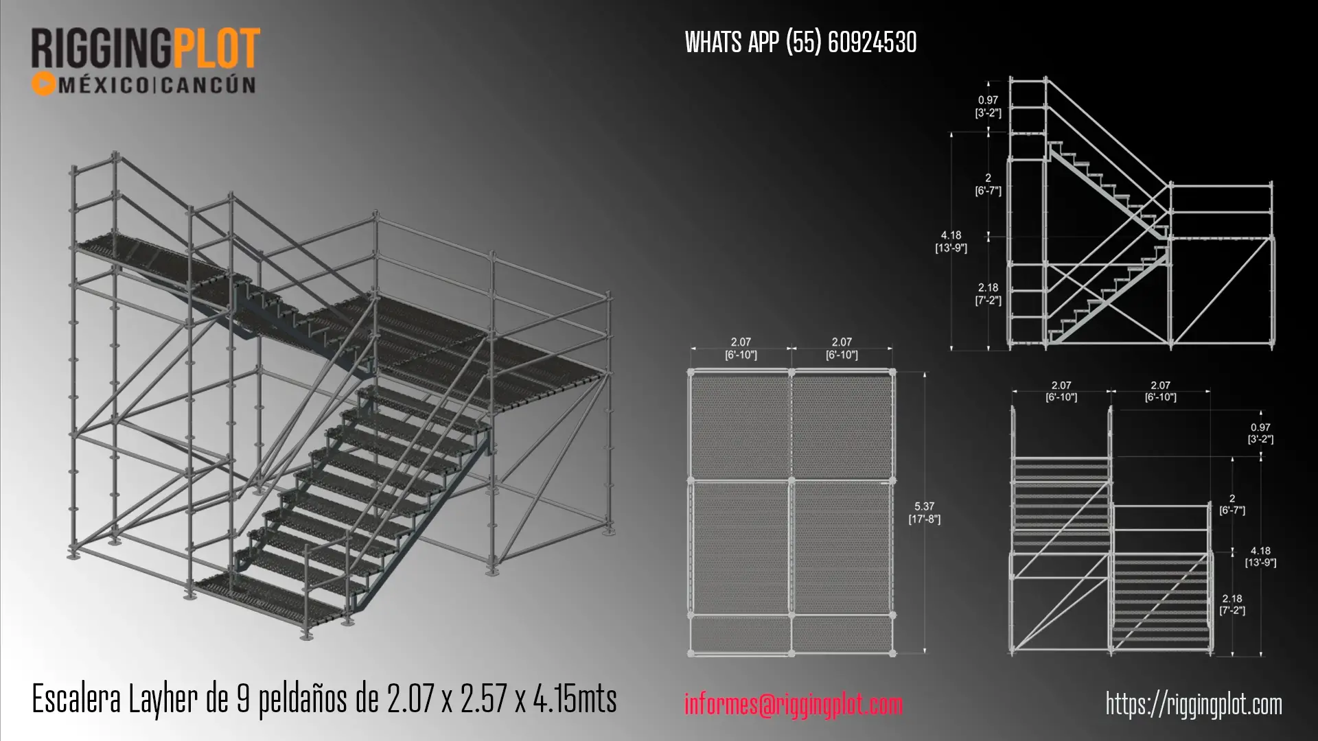 ficha técnica ground support whd 15x16mts riggingplot MÉRIDA