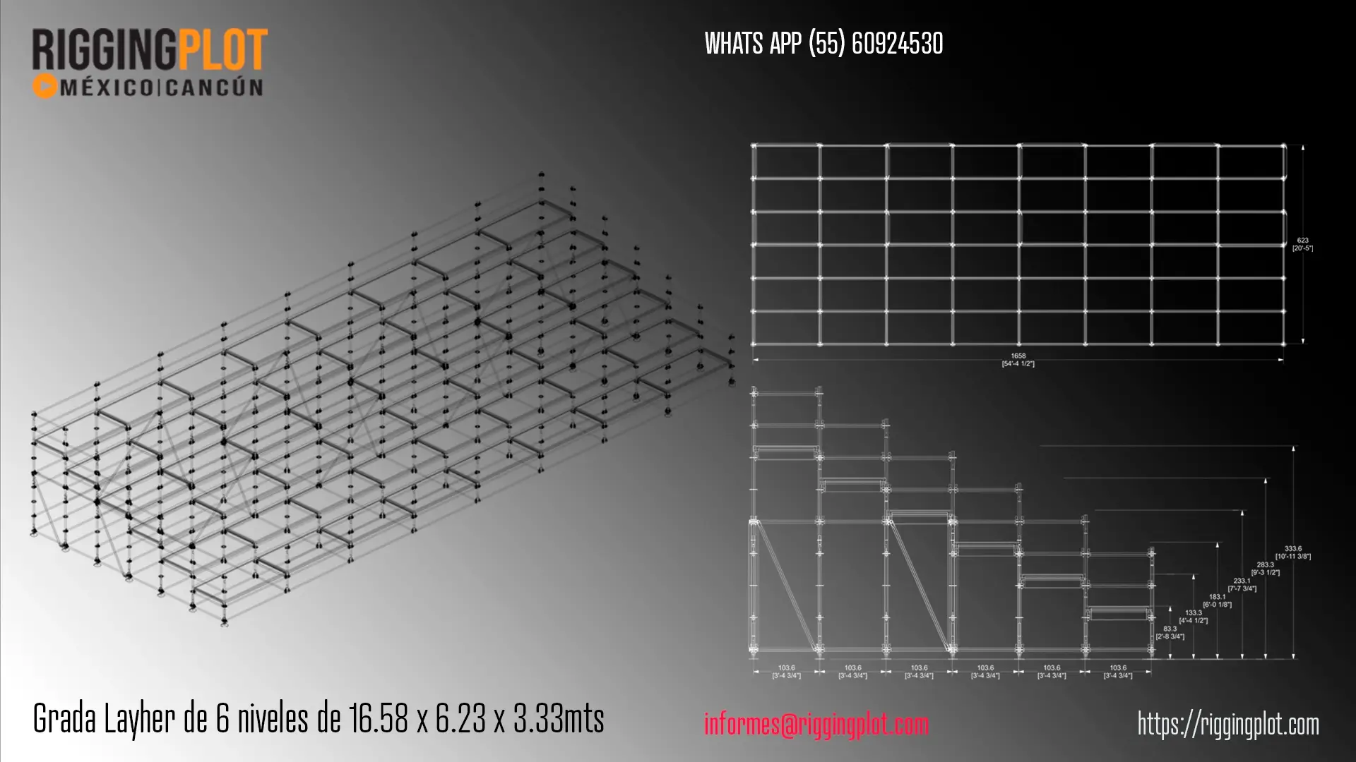 ficha técnica ground support whd 15x16mts riggingplot MÉRIDA