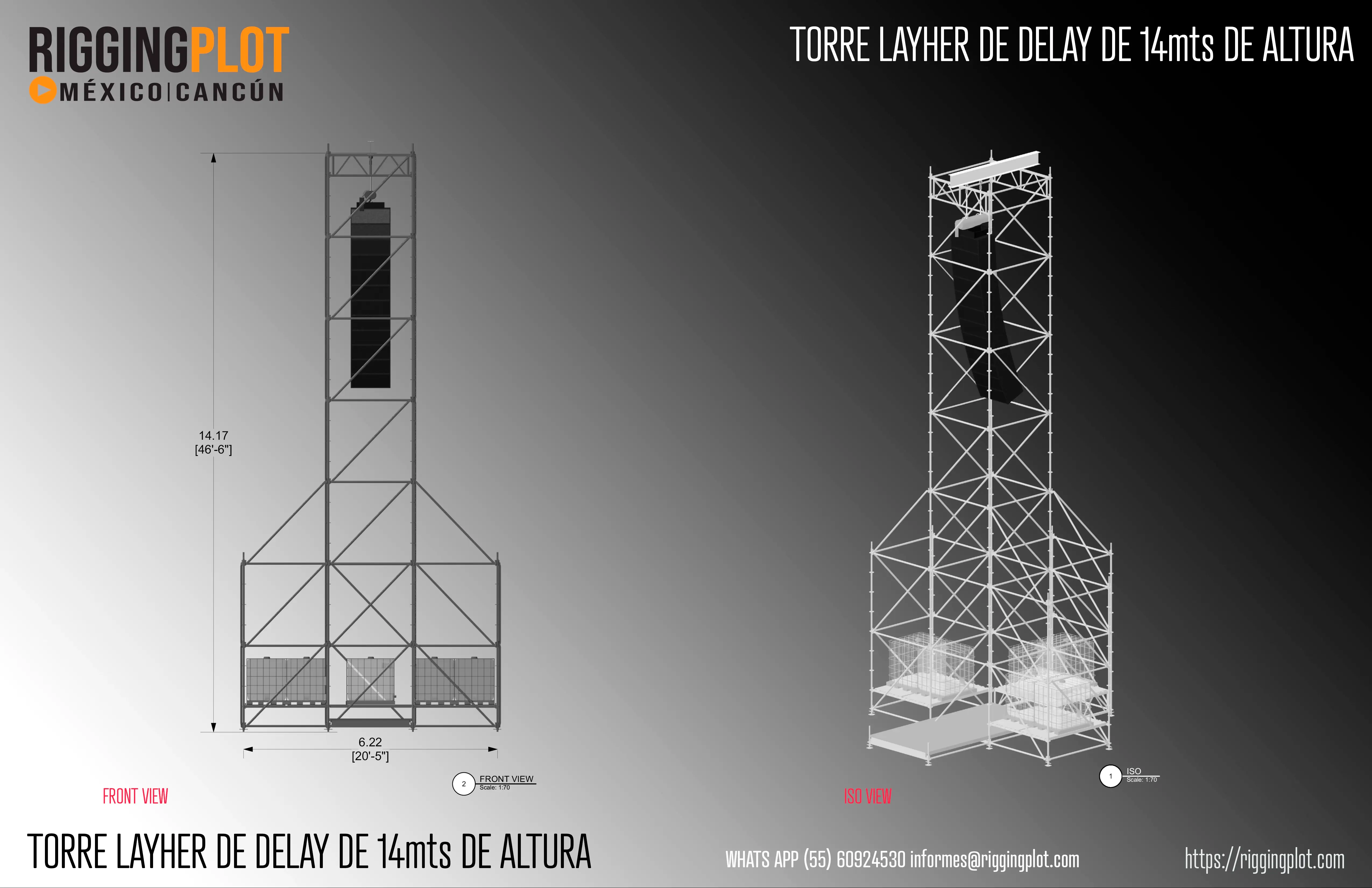 ficha técnica ground support whd 15x16mts riggingplot méxico